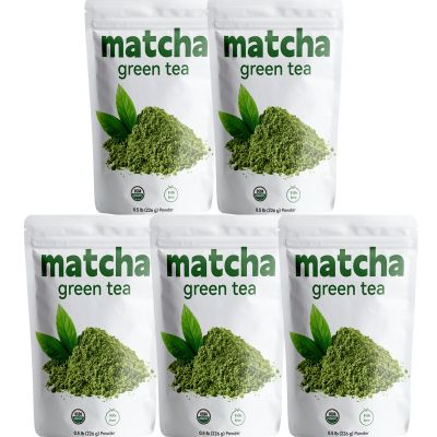 (0.5lbs /3pack) Premium Culinary Grade, USDA-Certified Organic Matcha, 100% Pure Green Tea Powder, Perfect for Lattes, Smoothies, Desserts and Baking, Sugar Free, Gluten Free