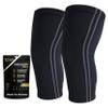 CopperJoint Athletic Knee Sleeve Pair for Women & Men, Moderate Support Compression Knee Sleeves for Running, Workouts, Training & Active Wear, 1 Pair view 1