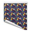 Time to Shine Wrapping Paper 30"x144" Satin Finish Bold Abstract Clocks in Gold, Red & Blue Gift Wrap Roll (30 sq ft) view 1