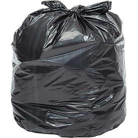 Heavy Duty Black Trash Bags 7-10 gal 0.9 Mil - 500 Per Case