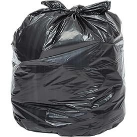 Heavy Duty Black Trash Bags 7-10 gal 0.9 Mil - 500 Per Case