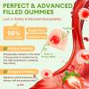 (2 Packs) Totaria Sugar Free 5-in-1 Probiotic Prebiotic Postbiotic Gummy, Probiotics for Women Men with Digestive Enzymes, Peppermint, Complete Immune, Gut & Digestive Support, Vegan Strawberry Flavor view 3