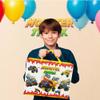 GLURUITE 13" Large Monster Truck Gift Bag (Includes Cards, Tissue Paper, and Stickers), Happy Birthday Gift Bag, Truck Theme Birthday Party Supplies for Boys view 3
