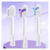 Electric Toothbrushes Replace Brush Heads. Compatible for Laifen LFTBO1-S LFTB01-P ABS LFTB01-A(Purple Bright White x3) view 2