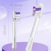 Electric Toothbrushes Replace Brush Heads. Compatible for Laifen LFTBO1-S LFTB01-P ABS LFTB01-A(Purple Bright White x3) view 4