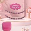 1 Pack Fake Braces, Temporary Tooth Decoration with Metal Wires, Metal Brackets and Orthodontic Ligature Ties, Suitable for Orthodontists to Explain, for Dental Students to Practice (Pink) view 2