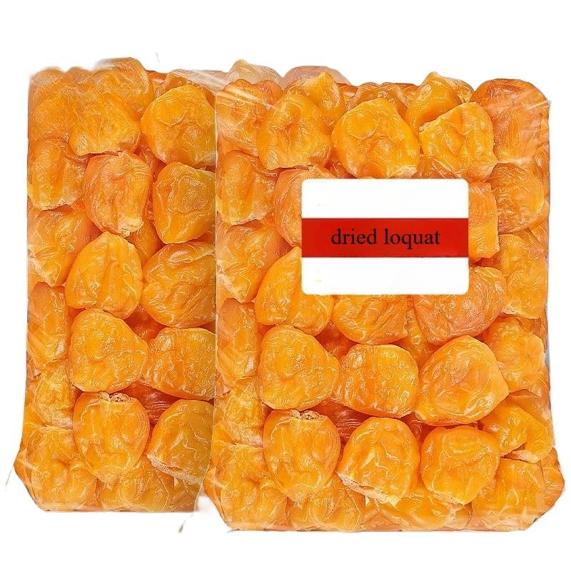 Authentic Dried Loquatseedless Bamboo Salt Dried Loquat 100g/Bag, Instant Fruit, Preserved Snacks, Soft Waxy Sweet, Healthy Snacks, Afternoon Tea Desserts, Chinese Dim Sum (5 Bag)