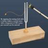 MNJVCFDS Alloy Tuning Fork 440HZ Virbration Resonance Tuning Fork Experimental kit with Tuning Fork Knocker and Wooden Resonance Box view 3