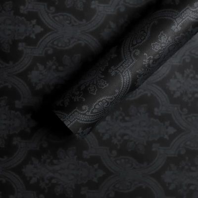 10/20/30 sheets gift wrapping paper, colourful flower wrapping paper for DIY handicrafts, florist bouquet packaging(Black,30 sheets)