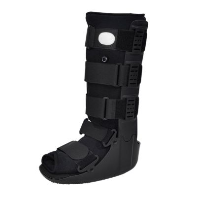 SFKLYU Inflatable Walking Boot, Orthopedic Sleeping Immobilizer, Plantar Fasciitis Night Splint for Bone Fixation or Support in Case of Fracture,B Right,L