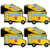 Vobumix 100pcs School Bus Shaped Napkins Disposable Cocktail Beverage Napkins Party Dinner Paper Serviette Tableware Tissues Decor for Party view 1