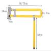 Bathtubs Grab Bar Handrails Safety Folding Toilets Elderly Disabilities Stainless Steel Handrails Wall-Mounted view 2