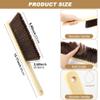 2 Pcs Wooden Dust Brush,Hand Broom with Lanyard Bench Brush with Long Wood Handle Outdoor Furniture Brush for Cleaning Car Bed Sofa Fireplace Couch and Clothes(Size:2 pcs) view 2