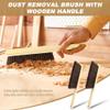2 Pcs Wooden Dust Brush,Hand Broom with Lanyard Bench Brush with Long Wood Handle Outdoor Furniture Brush for Cleaning Car Bed Sofa Fireplace Couch and Clothes(Size:2 pcs) view 3