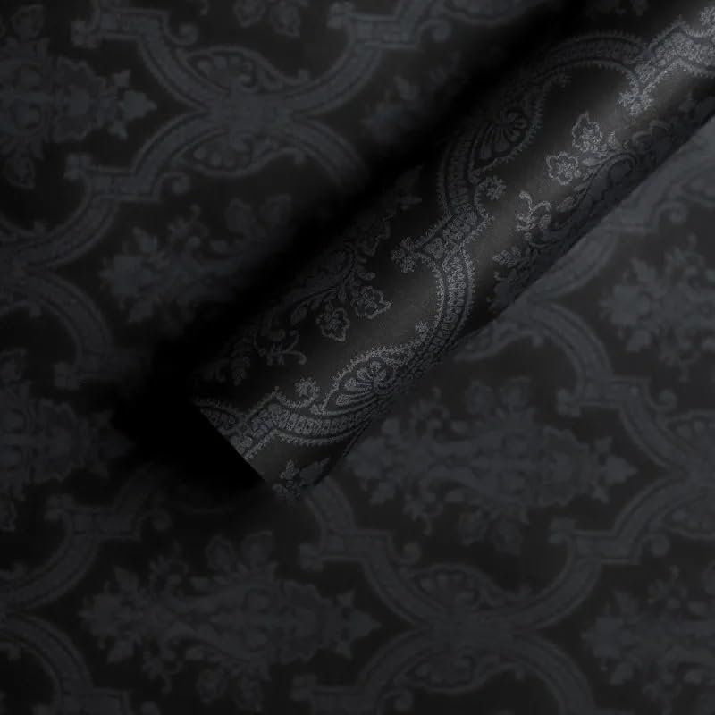 10/20/30 sheets gift wrapping paper, colourful flower wrapping paper for DIY handicrafts, florist bouquet packaging(Black,20 sheets)