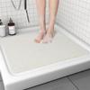 Shower Mat Bathtub Mat, Non-Slip Bath Mat with Drain, Quick Drying PVC Loofah Bathmat for Tub,Shower,Bathroom, Wet Areas(White,40x100cm) view 1