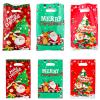 30 Pcs Xmas Happy Birthday Gift Plastic Tote Bags with handles, Perfect for Christmas Birthdays Goodies Toy Candy for Kids Girls & Boys Christmas Bag Party Birthday Supplie view 1