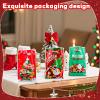 30 Pcs Xmas Happy Birthday Gift Plastic Tote Bags with handles, Perfect for Christmas Birthdays Goodies Toy Candy for Kids Girls & Boys Christmas Bag Party Birthday Supplie view 3