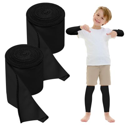 Threlaco 2 Rolls Wet Wraps Bandage for Eczema 3.54'' x 1.97 yd Wet Wrap Therapy for Eczema Treatment for Adults Kids(Black)