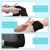 Threlaco 2 Rolls Wet Wraps Bandage for Eczema 3.54'' x 1.97 yd Wet Wrap Therapy for Eczema Treatment for Adults Kids(Black) view 3