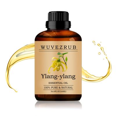 Wuvezrub Ylang-Ylang Essential Oil 240ML - 100% Pure and Natural Oils for Aromatherapy Diffuser - 8 Fl Oz/Ylang-Ylang