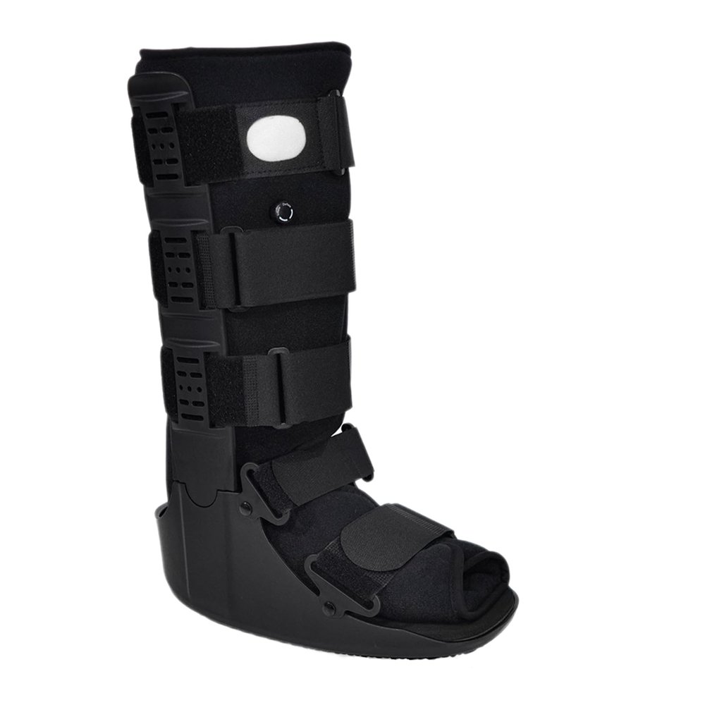 SFKLYU Inflatable Walking Boot, Orthopedic Sleeping Immobilizer, Plantar Fasciitis Night Splint for Bone Fixation or Support in Case of Fracture,B Left,XL