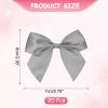 YELARXI Mini Bows Small Satin Ribbon Bows with Double-Sided Tape, 3 Inch Fit for Crafts Wedding Party Decor Gift Wrapping Sewing DIY (20 Pack, Gray) view 2