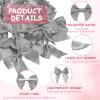 YELARXI Mini Bows Small Satin Ribbon Bows with Double-Sided Tape, 3 Inch Fit for Crafts Wedding Party Decor Gift Wrapping Sewing DIY (20 Pack, Gray) view 3