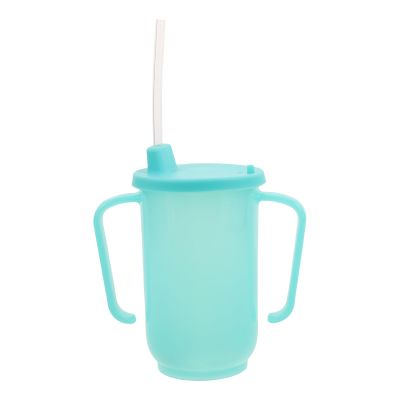 SOLUSTRE 2pcs Spill-Proof Sippy Cup: Elderly Drinking Mug With Straw And Handles For Disabled Adults Bedridden Patients And Seniors