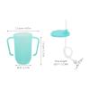 SOLUSTRE 2pcs Spill-Proof Sippy Cup: Elderly Drinking Mug With Straw And Handles For Disabled Adults Bedridden Patients And Seniors view 2