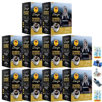 45 Grams Intense Good Shape Snack Much Mellow Delicious Doi Chaang Peaberry Coffee Drip Classic Set 10 C987 By Thaigiftshop [Get Free Tomato Facial Mask]