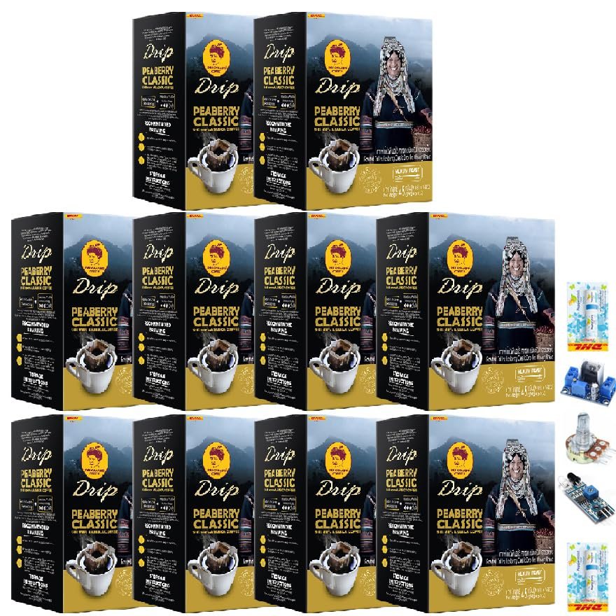 45 Grams Intense Good Shape Snack Much Mellow Delicious Doi Chaang Peaberry Coffee Drip Classic Set 10 C987 By Thaigiftshop [Get Free Tomato Facial Mask]