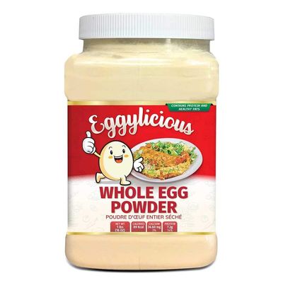 Eggylicious Egg Whole Powder, Dried Natural Protein Powder, Made from Fresh Eggs, Pasteurized,Non-GMO, No Additives,1lbs(16oz)