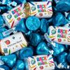 124 Pcs Back to School Candy Classroom Supplies Chocolate By Just Candy (1.52 lbs) - Blue view 1