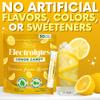 Zero Sugar Lemon Candy Electrolytes Sticks - Refreshing Hydration - Caffeine Free Energy with All Natural Ingredients - Vegan, Keto & Paleo - Sugar Free Electrolytes Powder Drink Mix - 30 Sticks view 2