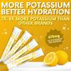 Zero Sugar Lemon Candy Electrolytes Sticks - Refreshing Hydration - Caffeine Free Energy with All Natural Ingredients - Vegan, Keto & Paleo - Sugar Free Electrolytes Powder Drink Mix - 30 Sticks view 3
