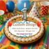 Custom Edible Cake Image Personalized Make Your Own Cake Toppers for Birthday Cake Topper Edible Image Cake Decorating Kit, Already Printed for Your Party - Fits an 8 Inch Round Cake view 3