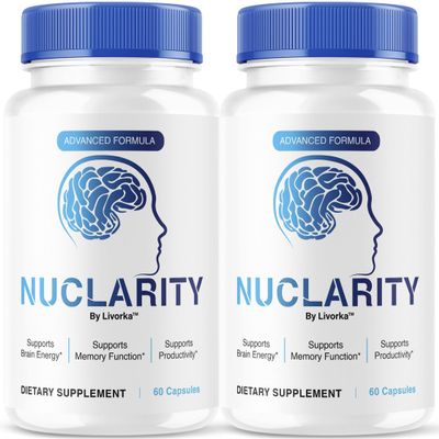 (2 Pack) Nuclarity - Official Nuclarity Capsules Daily Memory & Focus Support, Nuclarity Memory Supplement Pills, All Natural Advanced Formula for Health & Wellness Reviews, 120 Capsules for 2 Months
