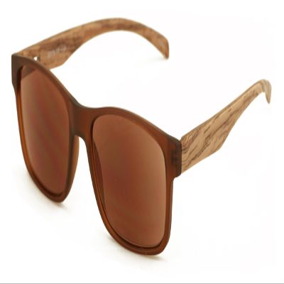 V.W.E. Men Modern Rectangular Tinted Reading SunGlasses - Wood Grain Temple Print Outdoor UV Protection Reader (Brown, 2.50, x)
