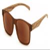 V.W.E. Men Modern Rectangular Tinted Reading SunGlasses - Wood Grain Temple Print Outdoor UV Protection Reader (Brown, 2.50, x) view 1