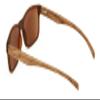 V.W.E. Men Modern Rectangular Tinted Reading SunGlasses - Wood Grain Temple Print Outdoor UV Protection Reader (Brown, 2.50, x) view 3
