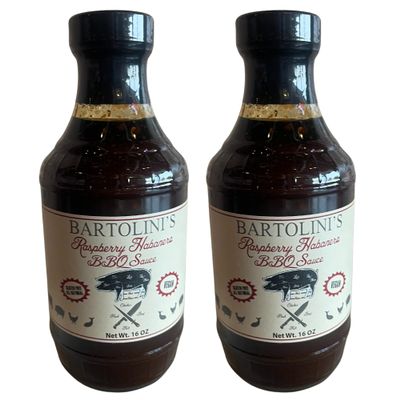 Bartolini's Raspberry Habanero BBQ Sauce 16 oz Bottle - Sweet & Spicy - Gourmet Barbecue Sauce - Gluten Free - Vegan (2)