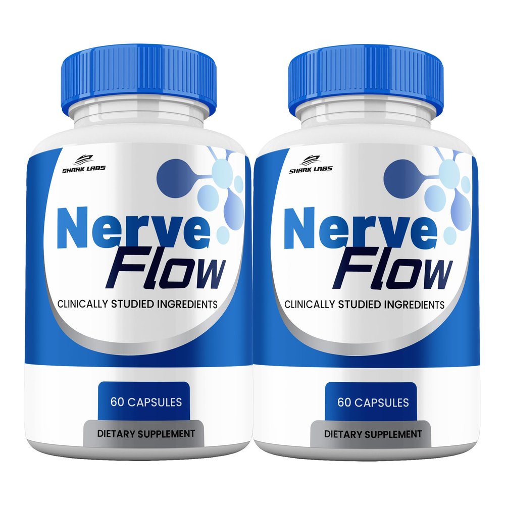 (2 Pack) Nerve Flow Cognitive Capsules, NerveFlow Supplement Pills, Maximum Strength, All Natural Formula
