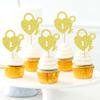 Ercadio 24 Pack Welcome Home Cupcake Toppers Glitter Sweet Home Cupcake Picks Key Lock Housewarming Cupcake Toppers New Home Theme Party Cake Decorations Supplies view 3