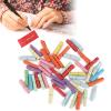 Tyenaza 100pcs Portable Wish Letter Paper Roll Loves Message Letter Paper Accessory Set, Gift for Partners, Parents, Friends(2.5 x 6cm) view 1
