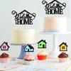 Ercadio 25 Pack Welcome Home Cupcake Toppers Glitter Home Sweet Home Cupcake Picks Colorful House Housewarming Cupcake Toppers New Home Theme Party Cake Decorations Supplies view 3