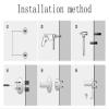 Bathtubs Grab Bar Handrail Angled Safety Support Rail Wear Resistant Stable Stainless Steel Railing Suitable for Toilet Tub Stairs,Disabled Elderly Pregnant view 2