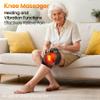 Heated Knee Massager Vibration Cordless Knee Brace 3-in-1 Heating Pad for Elbow Shoulder 3 Heat Levels and 3 Massage Heads Knee Brace Wrap Gifts for Mom Dad view 2