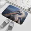 HEBVNJF Water Absorption Non-Slip Door Mat Soft Fluffy Rugs Realistic Pelican Bath Mat for Shower Bedroom view 4