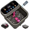 Ranjova Foot Spa Electric Rotary Massage, with Touchscreen Pro Color Display, Collapsible Foot Bath with Heat, Bubble,Remote Control, Temp Control, and 24 Motorized Shiatsu Massage Balls (Dark Grey) view 1